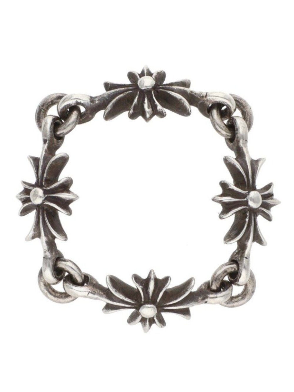 Chrome Hearts Ring Tny CH Pls Tiny Ech Plus Silver